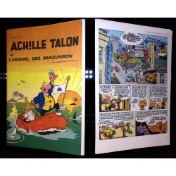 BD publicitaire crédit lyonnais 1980 Achille Talon et l'archipel des sanzuron