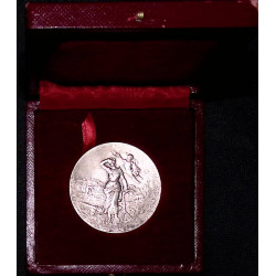 Médaille de bronze argenté Comice Agricole Montrais par Arthus Bertrand