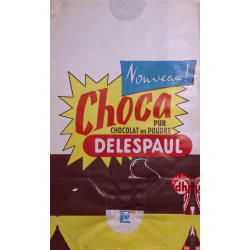 Sac papier publicitaire x7 Chocolat Delespaul